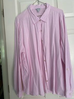 Orvis Pale Pink Casual Button-Down Shirt